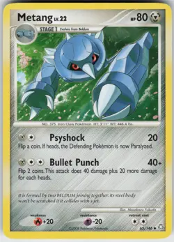 Pokemon TCG Metang (65) 65/146 Legends Awakened Uncommon card Normal - Image 1