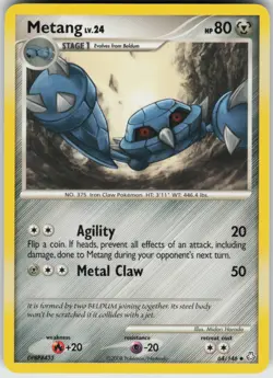 Pokemon TCG Metang (64) 64/146 Legends Awakened Uncommon card Normal - Image 1