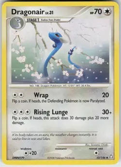 Pokemon TCG Dragonair 52/146 Legends Awakened Uncommon card Normal - Image 1
