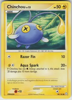 Pokemon TCG Chinchou (88) 88/146 Legends Awakened Common card Normal - Image 1