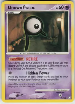 Pokemon TCG Unown (R) 77/146 Legends Awakened Uncommon card Normal - Image 1