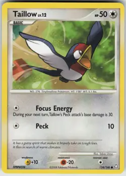 Pokemon TCG Taillow 124/146 Legends Awakened Common card Normal - Image 1