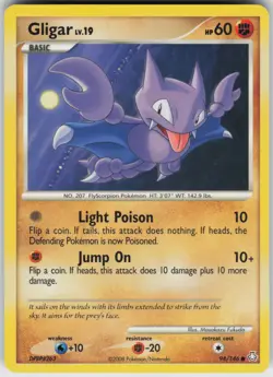 Pokemon TCG Gligar (94) 94/146 Legends Awakened Common card Normal - Image 1