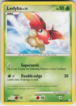 Pokemon TCG Ledyba 104/146 Legends Awakened Common card Normal - Image 1