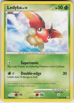 Pokemon TCG Ledyba 104/146 Legends Awakened Common card Normal - Image 1