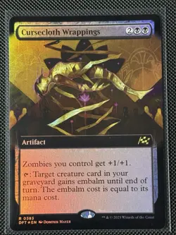 CURSECLOTH WRAPPINGS FOIL #383 MTG Aetherdrift Collectors - Image 1