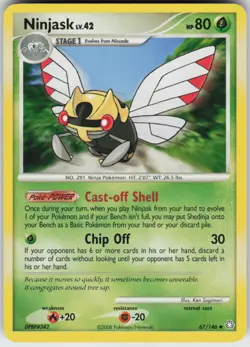Pokemon TCG Ninjask 67/146 Legends Awakened Uncommon card Normal - Image 1
