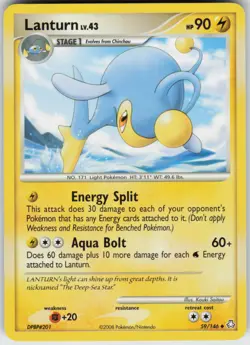 Pokemon TCG Lanturn (59) 59/146 Legends Awakened Uncommon card Normal - Image 1
