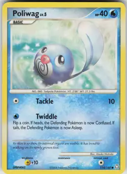Pokemon TCG Poliwag 114/146 Legends Awakened Common card Normal - Image 1