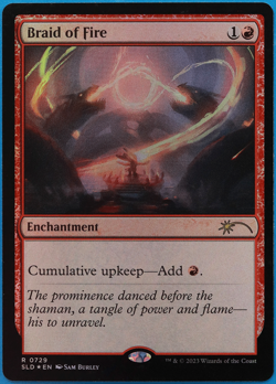Braid of Fire (Secret Lair 729 Sketch Promo) FOIL NM MTG CARD 499859 ABUGames - Image 1