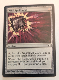 Magic Mtg Scars of Mirrodin Nihil Spellbomb near mint - Image 1