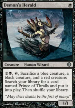 Demon's Herald -Foil Medium Play MTG Shards of Alara - Image 1