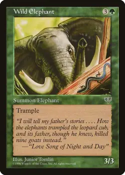 MTG - Wild Elephant - Mirage - X1 - (NM) - - Image 1