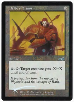 Belbe's Armor 2000 Nemesis FOIL Colorless Uncommon Artifact MTG NM AZ2 - Image 1