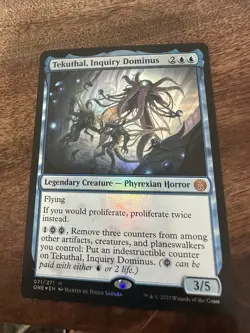Mtg - Tekuthal, Inquiry Dominus *Foil* Phyrexia All Will Be One 071/271 Mythic - Image 1