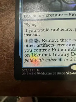Mtg - Tekuthal, Inquiry Dominus *Foil* Phyrexia All Will Be One 071/271 Mythic - Image 2