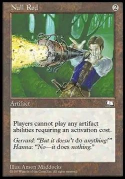 MTG English Null Rod Light Play Normal Weatherlight - Image 1