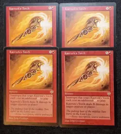 MTG | Set of 4 | Kaervek's Torch | Mirage | Magic: The Gathering - Image 1
