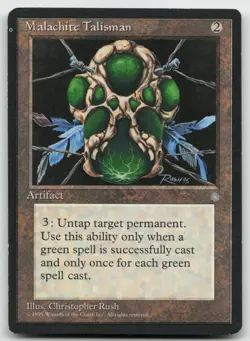 MTG Malachite Talisman U Ice Age MP - Image 1