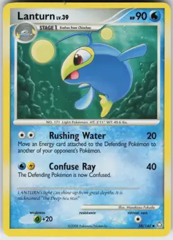 Pokemon TCG Lanturn (58) 58/146 Legends Awakened Uncommon card Normal - Image 1