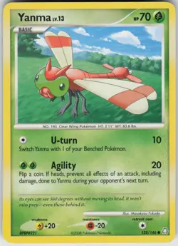 Pokemon TCG Yanma 128/146 Legends Awakened Common card Normal - Image 1