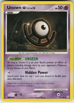 Pokemon TCG Unown (U) 78/146 Legends Awakened Uncommon card Normal - Image 1