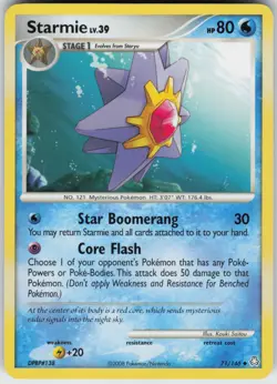 Pokemon TCG Starmie 71/146 Legends Awakened Uncommon card Normal - Image 1