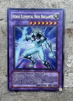 YUGIOH CARD - Elemental HERO Glow Neos - STON SP036 - Spanish - Neos Brillante - Image 1