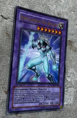 YUGIOH CARD - Elemental HERO Glow Neos - STON SP036 - Spanish - Neos Brillante - Image 2