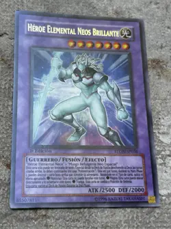 YUGIOH CARD - Elemental HERO Glow Neos - STON SP036 - Spanish - Neos Brillante - Image 3