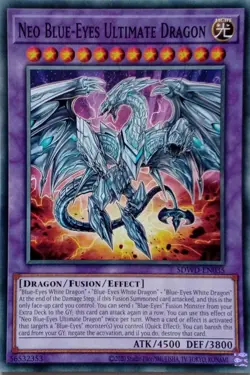 SDWD-EN035 NEO BLUE-EYES ULTIMATE DRAGON COMMON UNLIMITED EDITION YuGiOh CARD - Image 1