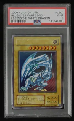 PSA 9 YuGiOh Blue-Eyes White Dragon LB-01 Ultra Rare Japanese 2000 - Image 1