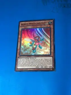 YUGIOH Ultra Rare Berry Magician Girl MVP1-EN014 1st Edition - Image 1