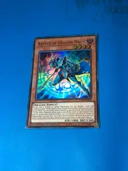 YUGIOH Ultra Rare Keeper Of Dragon Magic CT15-EN004 - Image 1