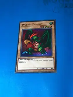 YUGIOH Ultra Rare Parrot Dragon LCKC-EN096 1st Edition - Image 1