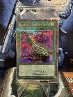Yugioh Quarter Century Secret Rare Harpie's Feather Duster EDC1-EN001 Sealed NM - Image 1