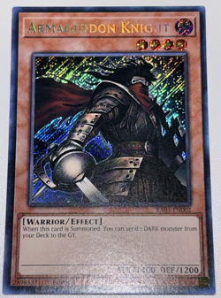 ARMAGEDDON KNIGHT Quarter Century Secret Rare Holo YuGiOh! NEW 1st Edition - Image 1