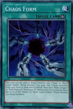 SDWD-EN020 CHAOS FORM COMMON UNLIMITED EDITION YuGiOh CARD - Image 1