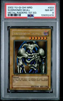 Yugioh! Summoned Skull MRD-003 Ultra Rare 1st Edition PSA 8 NM-MT!! - Image 2