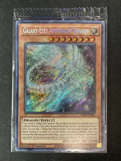 Yugioh LDS2-EN052 Galaxy-Eyes Afterglow Dragon 1st Ed Secret Rare Promo SEALED - Image 1