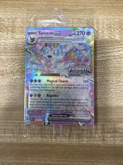 Sylveon ex 041/131 Prismatic Evolutions STAMPED SEALED Promo Card Surprise Box - Image 1