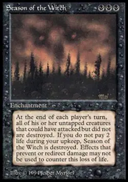 MTG - Season of the Witch - The Dark - Light Play - Normal - Image 1