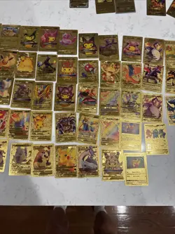 Gold Pokemon Cards Rare all very good condition lot - Image 1