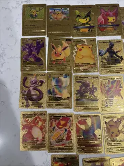 Gold Pokemon Cards Rare all very good condition lot - Image 3