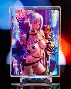 Jett Valorant Premium Waifu Card Flash Foil Holo Tide Sakimichan Spicy ACG Blind - Image 1