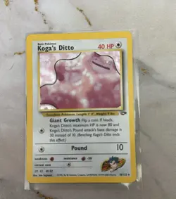 Pokemon TCG Koga's Ditto Gym Challenge 10/132 Holo Card Unlimited Rare 🔥 - Image 1