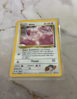 Pokemon TCG Koga's Ditto Gym Challenge 10/132 Holo Card Unlimited Rare 🔥 - Image 2
