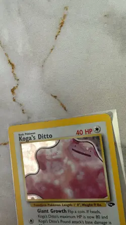 Pokemon TCG Koga's Ditto Gym Challenge 10/132 Holo Card Unlimited Rare 🔥 - Image 3
