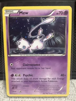 Pokemon Mew XY192 Black Star Promo Holo Card Near Mint Condition - Image 1