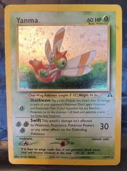 POKEMON NEO DISCOVERY YANMA HOLO RARE CARD 17/75 - Image 1